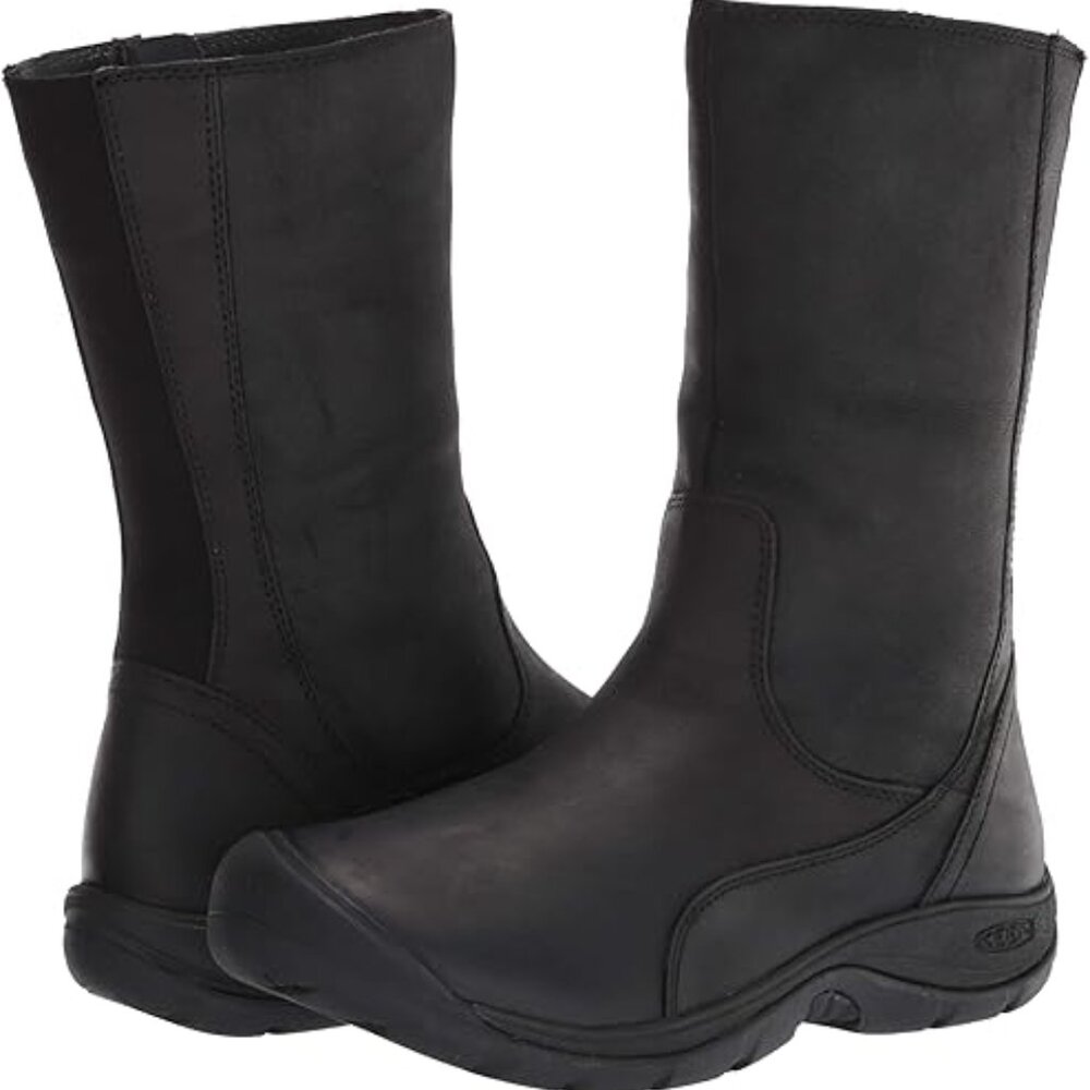 KEEN Leather Women's Presidio 2 Mid Calf Leather Boot - Black - Size 40/9.5